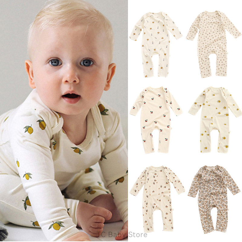 Baby Product Brand - Romper de algodão limão do recém-nascido,