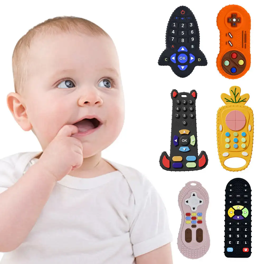 Baby Products Natural - Bebê silicone mordedor brinquedos de controle