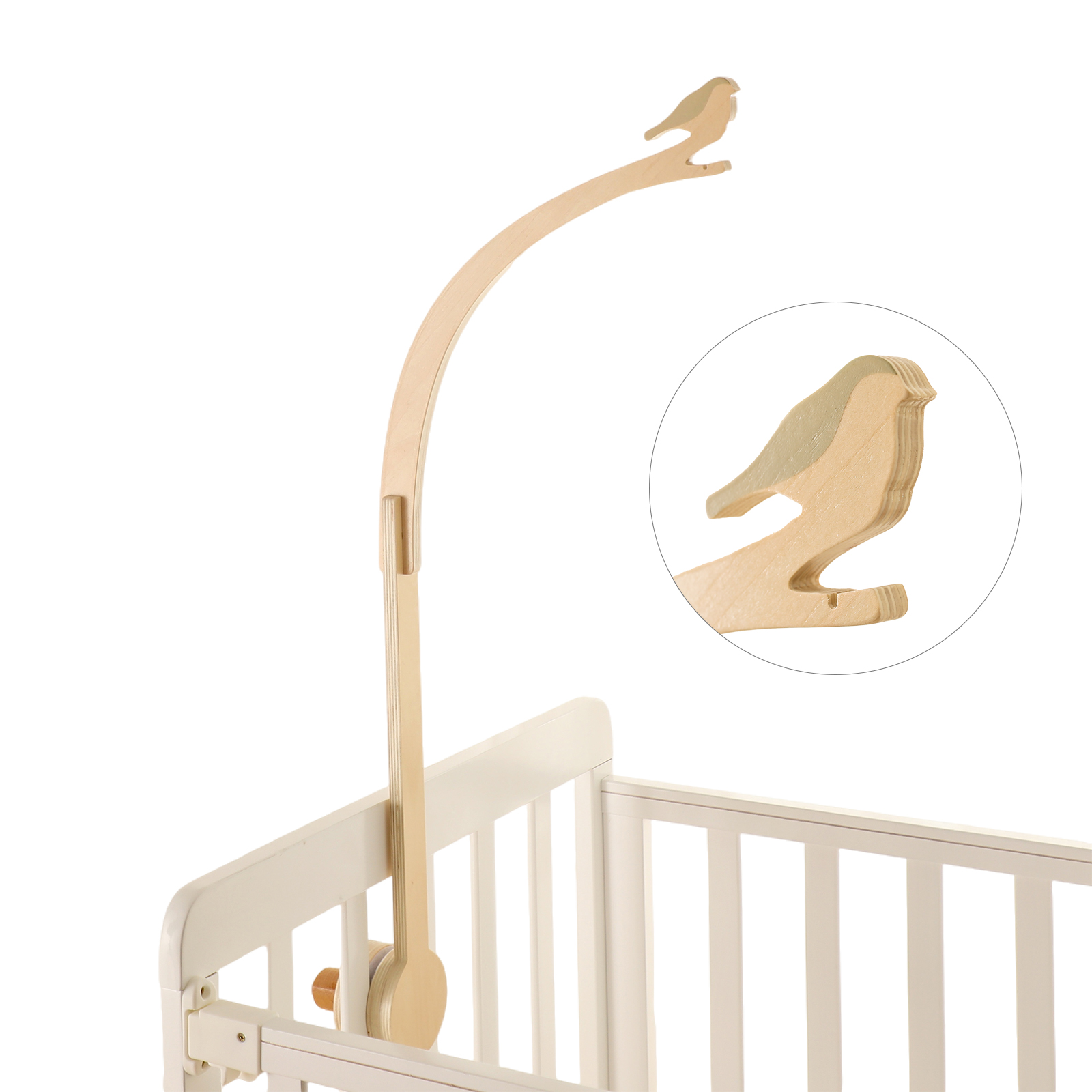 Baby Rattle Toy Set - Madeira Móvel Hanging Rattle Toy Hanger,