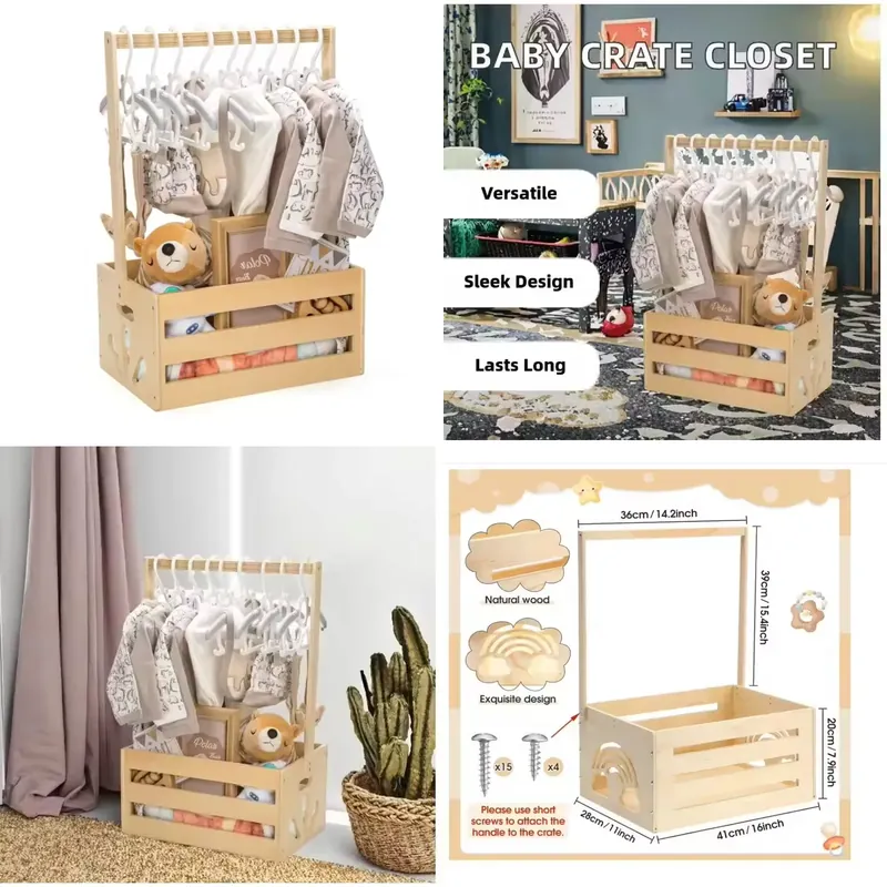 Baby Products Natural - Caixa de Armazenamento Personalizada para Bebês,