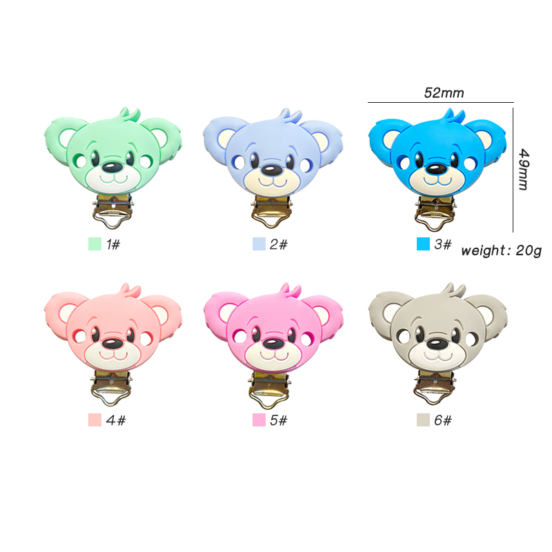 Baby Products Photos - 3 pçs silicone urso chupeta clipe