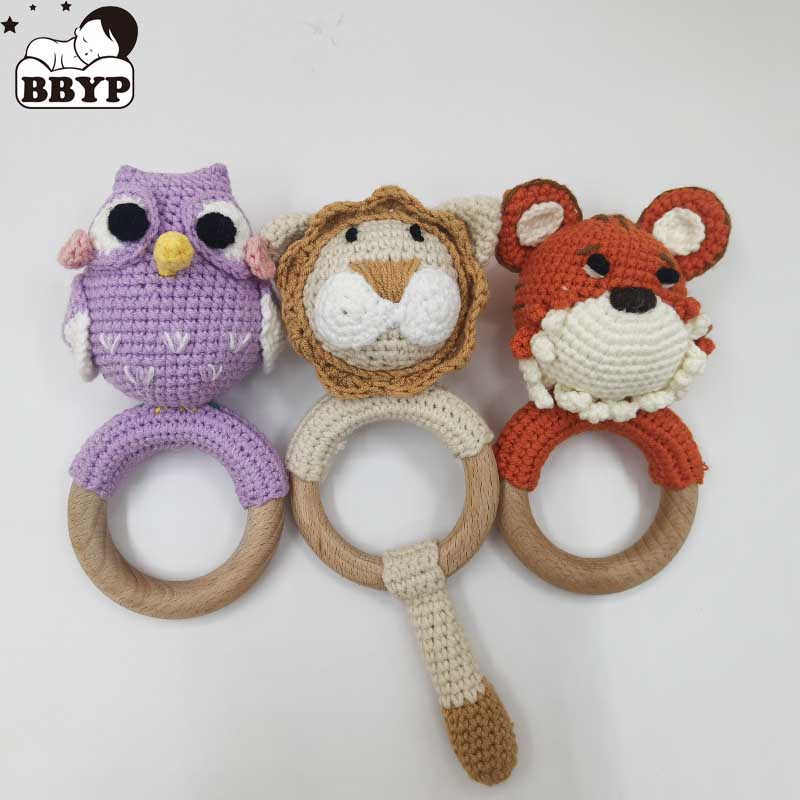 Baby Products Photos - 1pc coelho tigre leão crochê chocalho