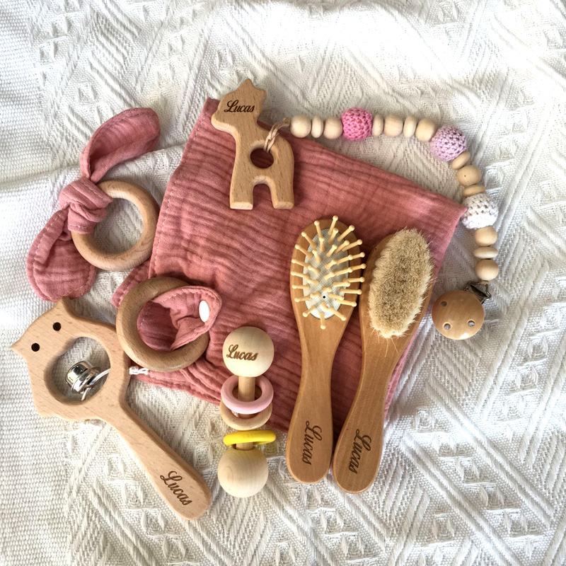 Baby Rattle Toy Set - Kit de brinquedos de banho com