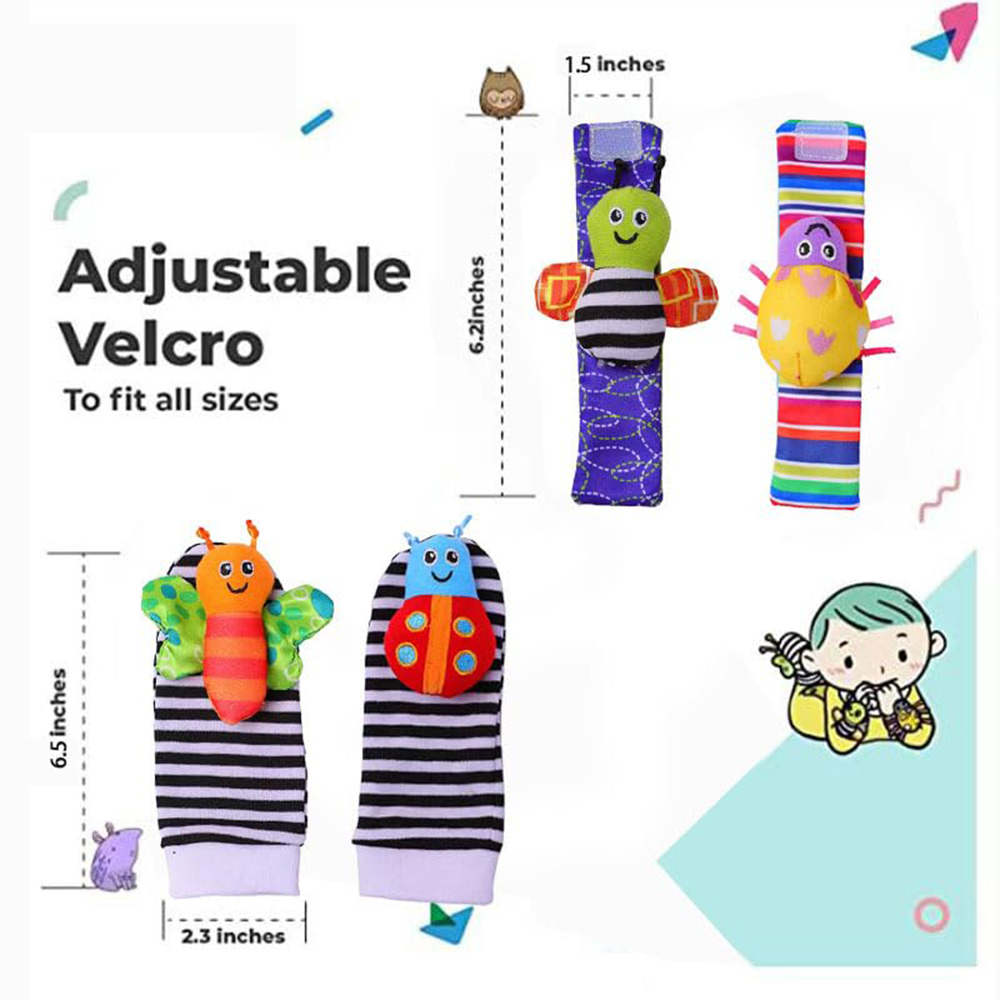 4 pçs chocalho do bebê brinque - Baby Rattle Toy Set avaliação e preço
