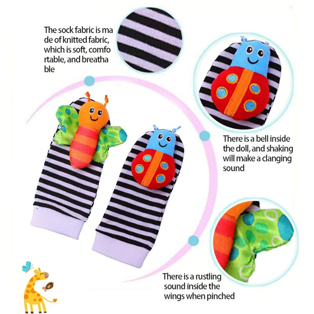 4 pçs chocalho do bebê brinque - Baby Rattle Toy Set avaliação e preço
