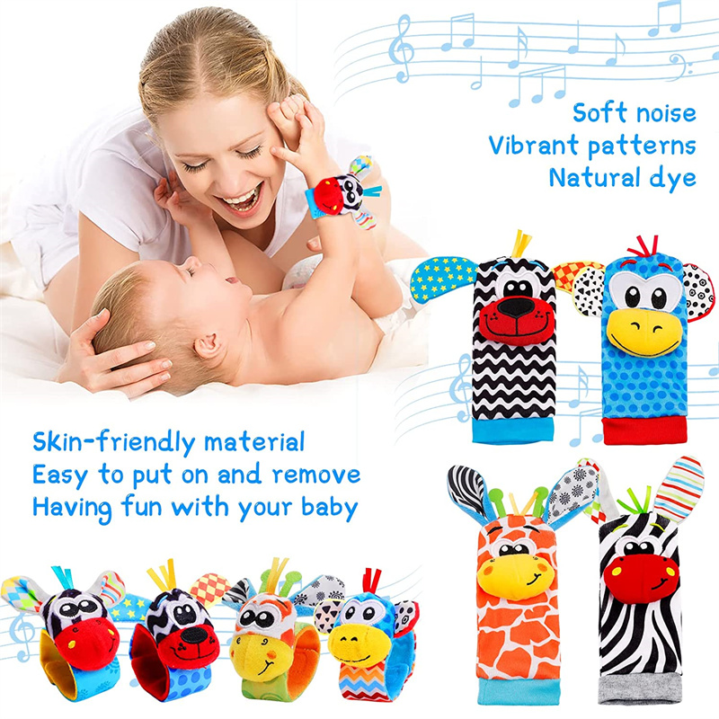 Bebê meias chocalho brinquedos - Baby Rattle Toy Set avaliação e preço