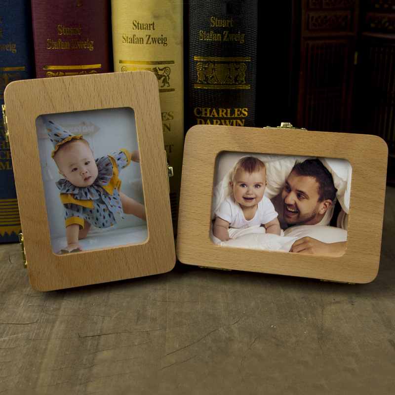 Moldura de madeira para fotos, - Baby Products Photos avaliação e preço
