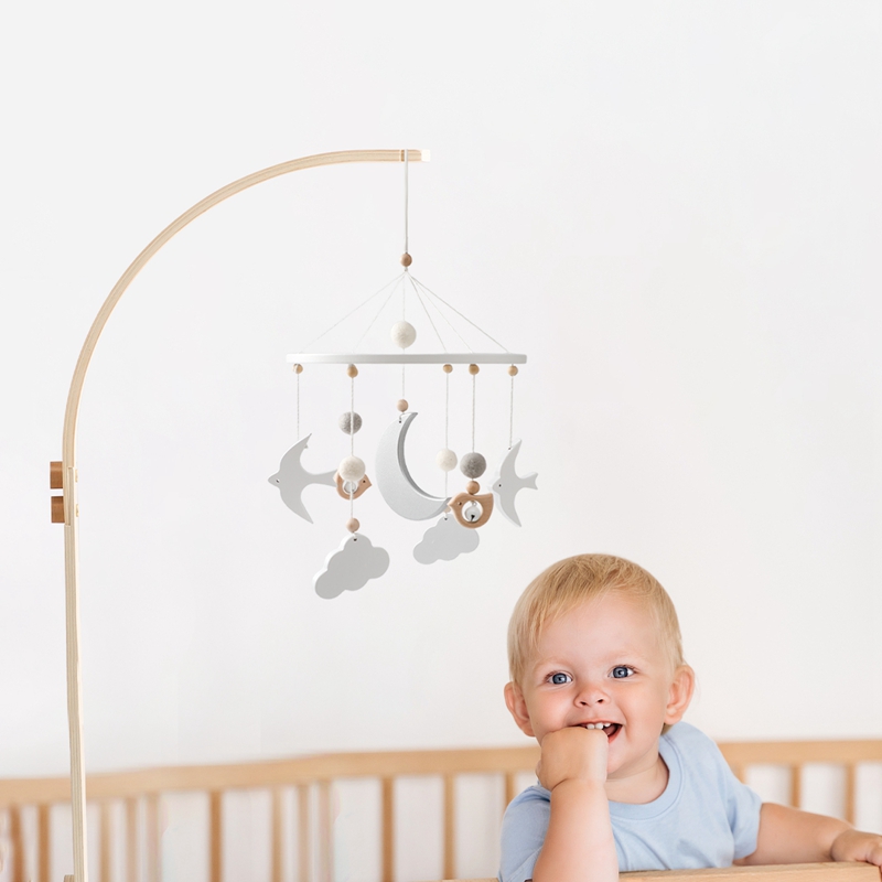 Bebê de madeira cama sino supo - Baby Rattle Toy Set avaliação e preço