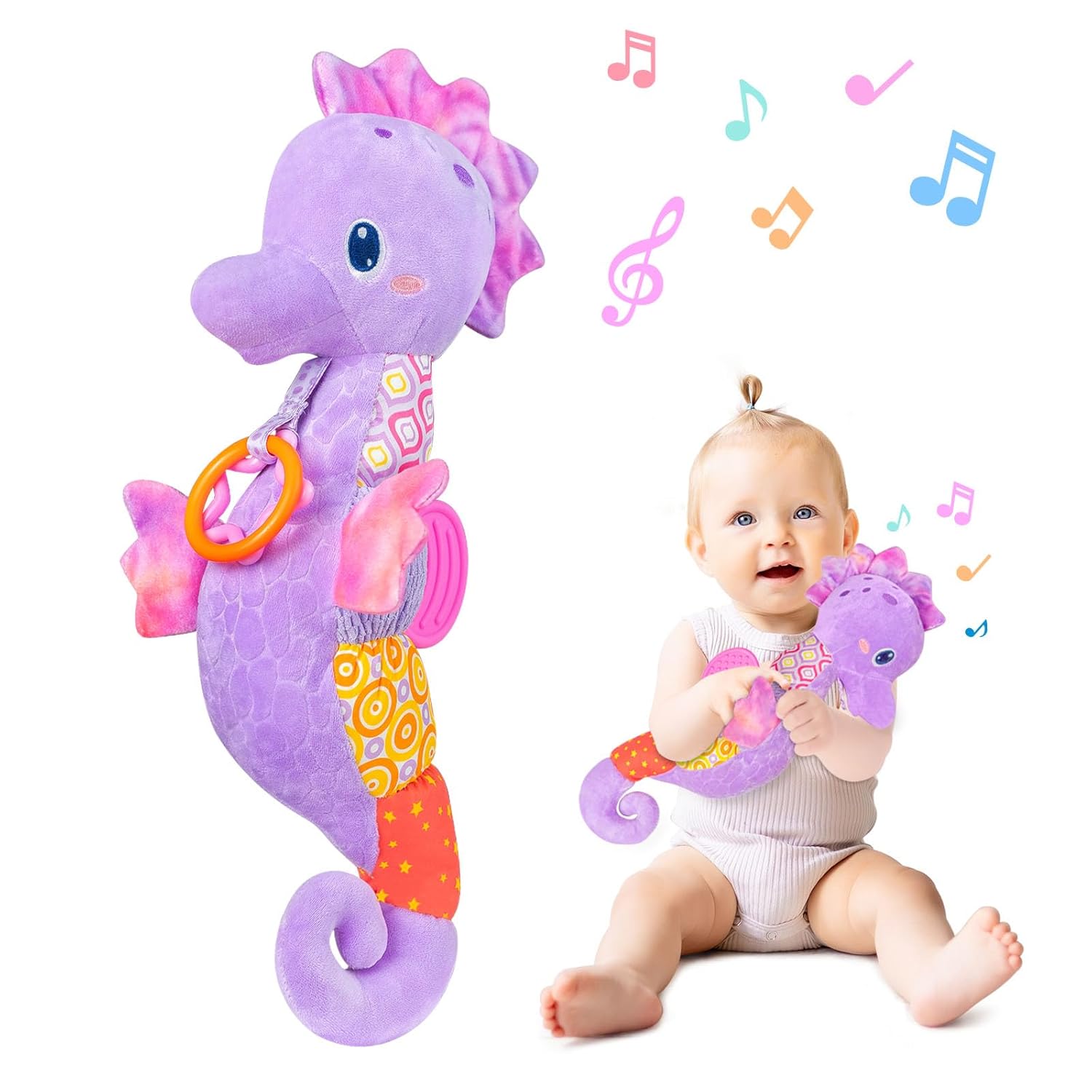 Chocalhos para bebês, animais  - Baby Rattle Toy Set avaliação e preço
