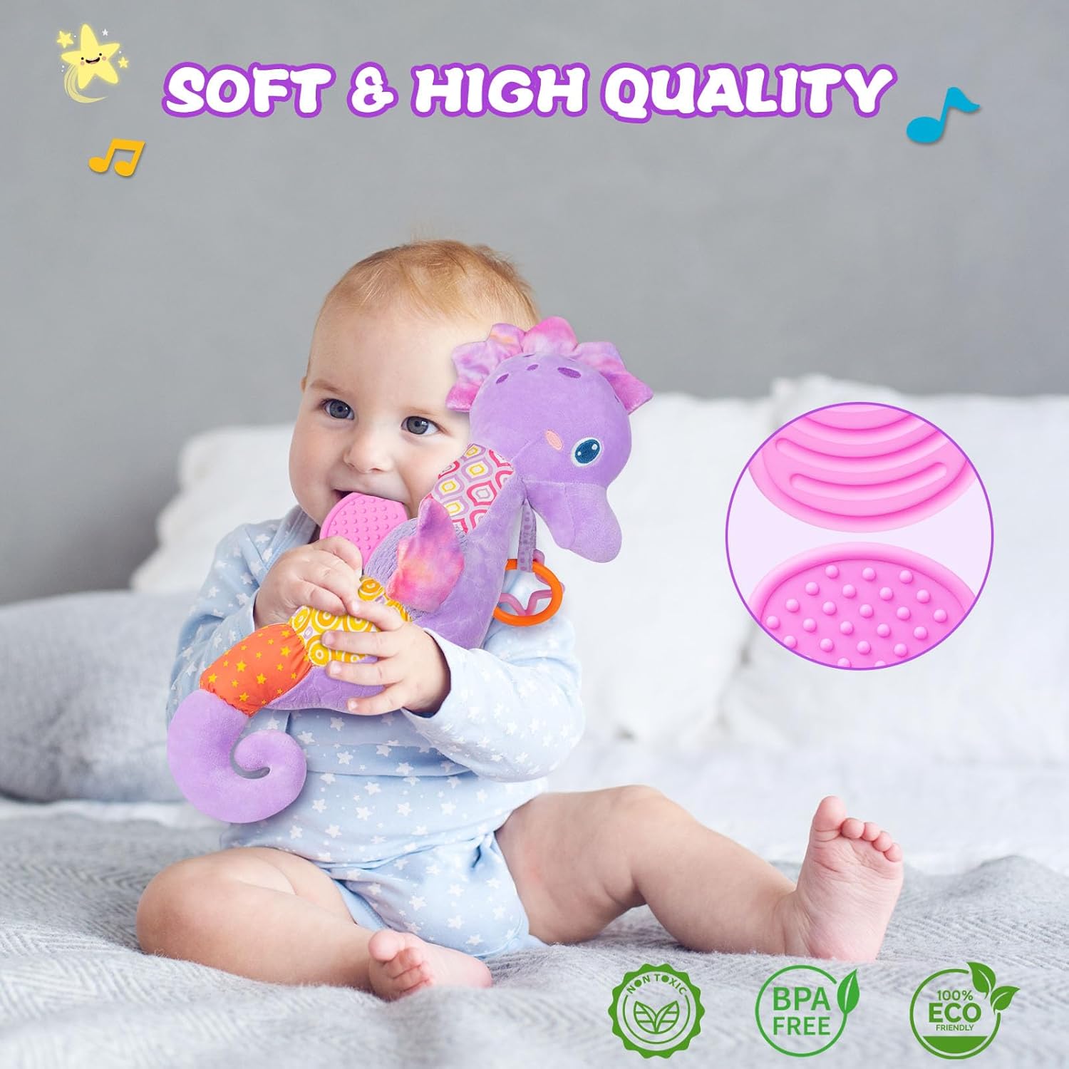 Chocalhos para bebês, animais  - Baby Rattle Toy Set avaliação e preço