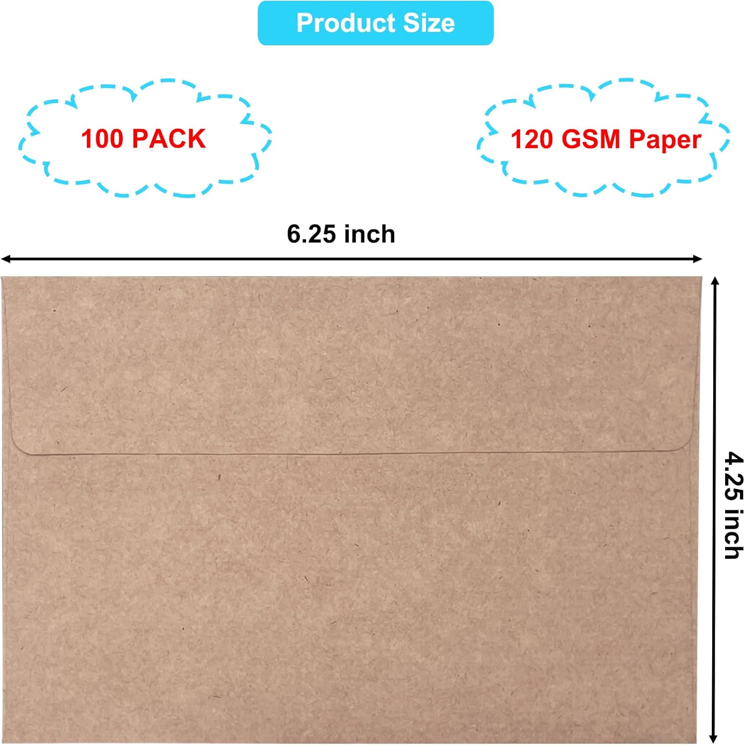 Pacote com 100 Envelopes Kraft - Baby Products Pack avaliação e preço